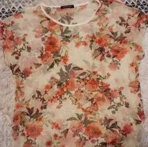 Floral Sheer Top